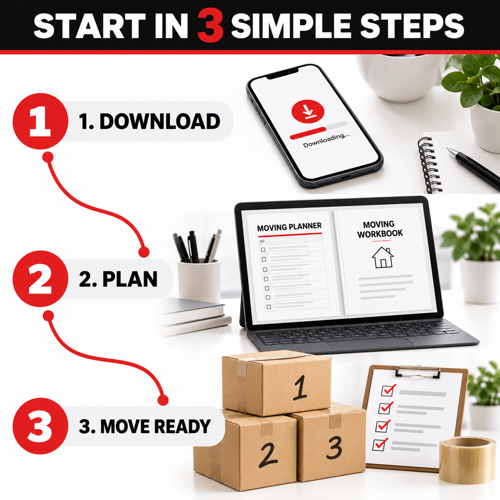 Moving planner checklist bundle