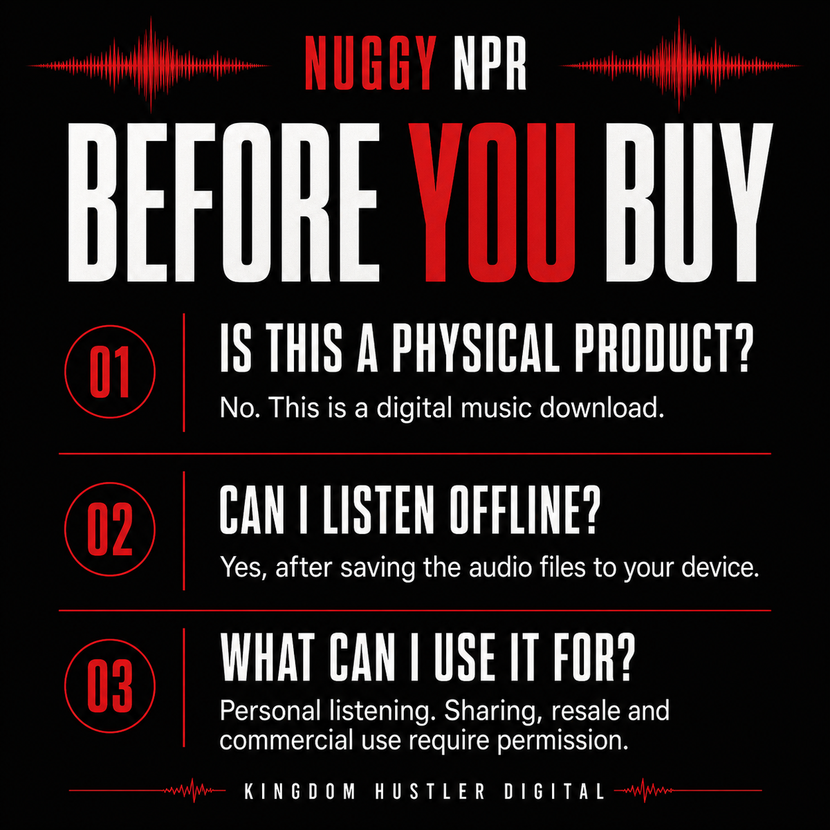 NUGGY NPR — 100+ Original Christian Hip-Hop Songs | Digital Download
