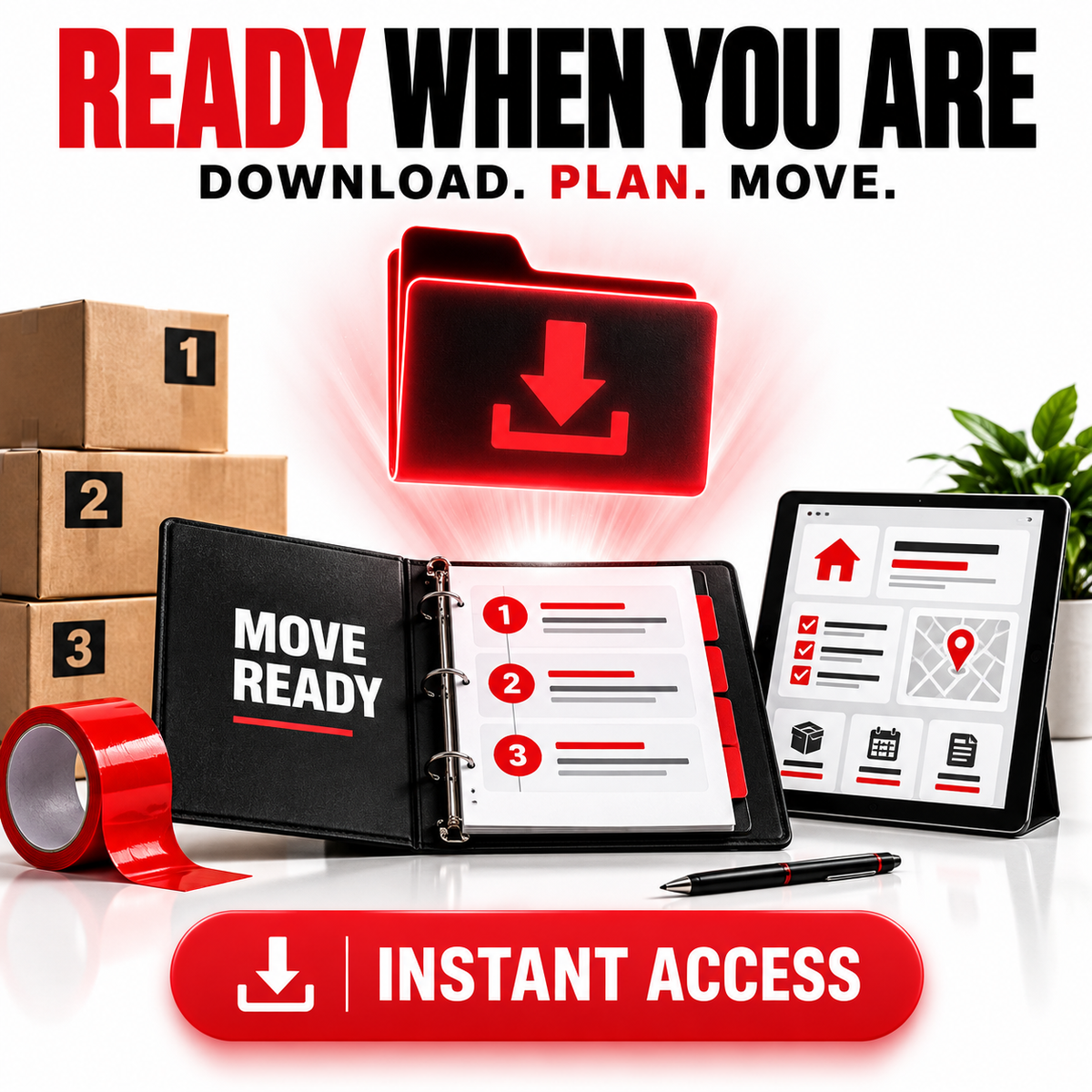 Moving planner checklist bundle
