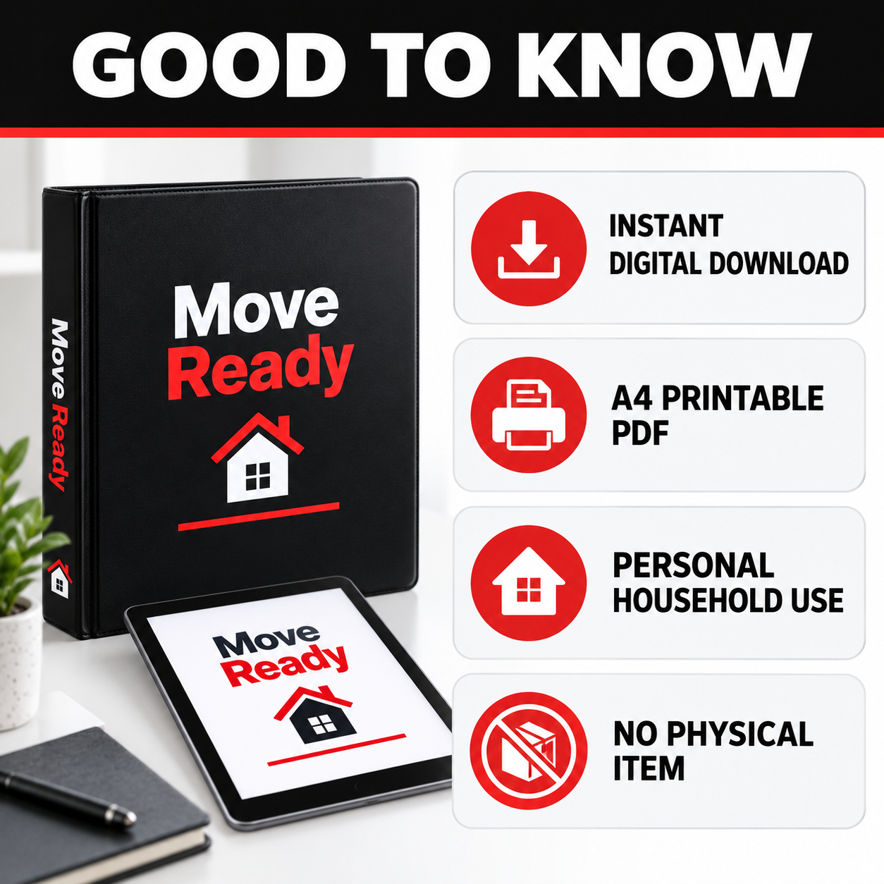 Moving planner checklist bundle