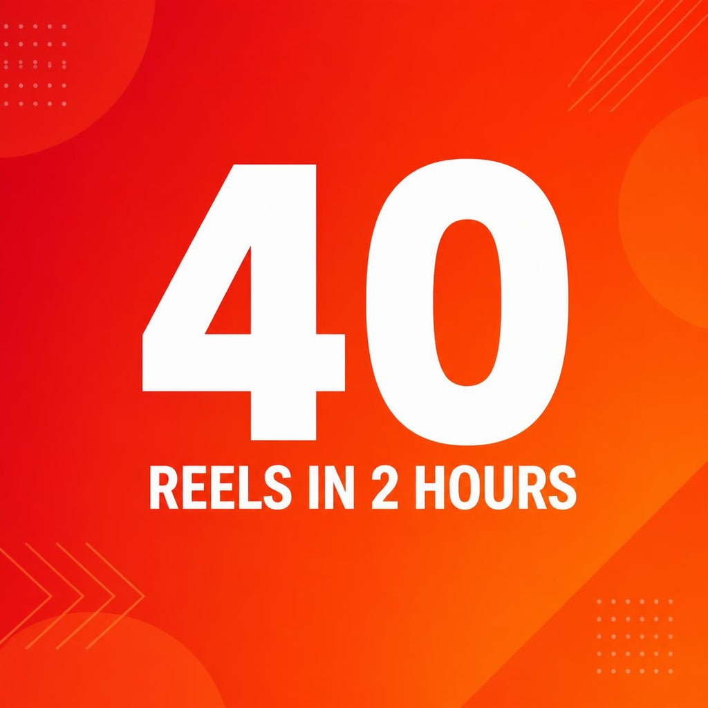 Create 40 Reels in 2 Hours – AI Content Prompt for Facebook & Instagram