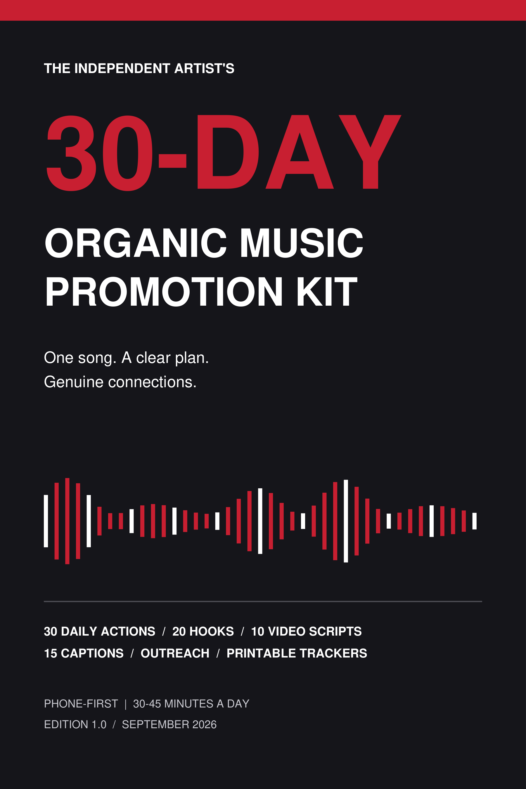30-Day Organic Music Promotion Kit for Independent Artists